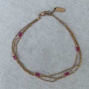Anthropologie Serefina dainty triple strand bracelet